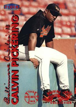 1999 Fleer Tradition - Warning Track Collection #262W Calvin Pickering Front