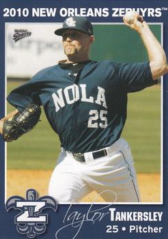 2010 MultiAd New Orleans Zephyrs #25 Taylor Tankersley Front