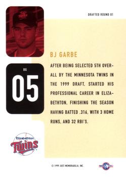 1999 Just - Just Drafted #BG-05 B.J. Garbe  Back