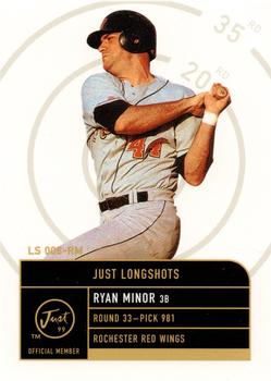 1999 Just - Just Longshots #LS 008-RM Ryan Minor  Front