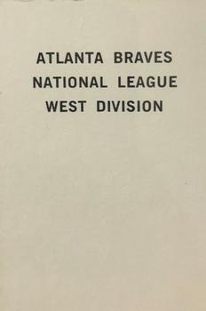 1972 Milton Bradley - Team Cards #NNO Atlanta Braves Front