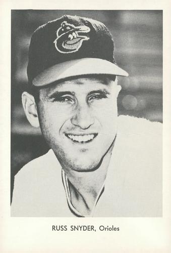 1967 Sports Service Baltimore Orioles #NNO Russ Snyder Front