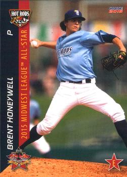 2015 Choice Midwest League All-Stars #37 Brent Honeywell Front
