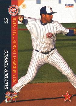 2015 Choice Midwest League All-Stars #56 Gleyber Torres Front
