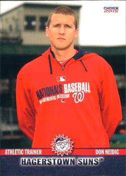 2015 Choice Hagerstown Suns #33 Don Neidig Front