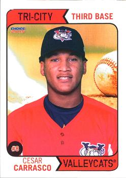 2015 Choice Tri-City ValleyCats #07 Cesar Carrasco Front