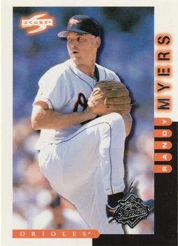 1998 Score Baltimore Orioles #9 Randy Myers Front