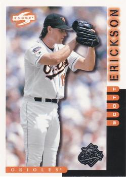 1998 Score Baltimore Orioles #11 Scott Erickson Front