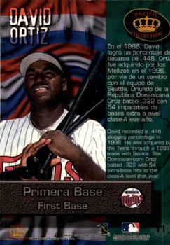 1999 Pacific Crown Collection - Latinos of the Major Leagues #11 David Ortiz  Back