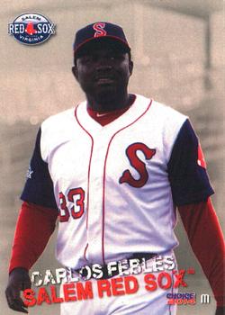 2014 Choice Salem Red Sox #28 Carlos Febles Front