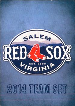 2014 Choice Salem Red Sox #35 Checklist Front