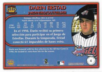 1999 Pacific Crown Collection - Red #4 Darin Erstad  Back