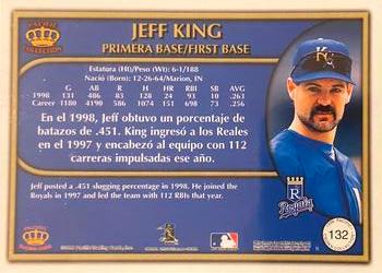 1999 Pacific Crown Collection - Red #132 Jeff King  Back