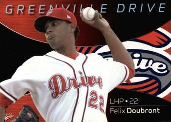 2008 MultiAd Greenville Drive #15 Felix Doubront Front