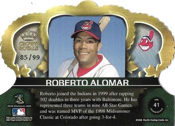1999 Pacific Crown Royale - Limited Series #41 Roberto Alomar  Back