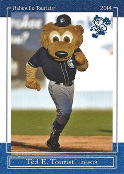 2014 Grandstand Asheville Tourists #NNO Ted E. Tourist Front
