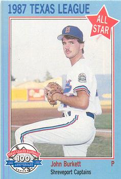 1987 Feder Texas League All Stars #33 John Burkett Front