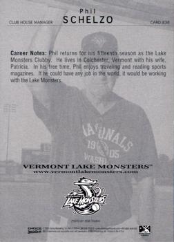 2009 Choice Vermont Lake Monsters #38 Phil Schelzo Back