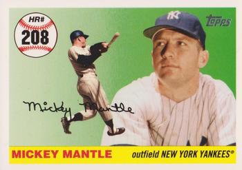 2007 Topps - Mickey Mantle Home Run History #MHR208 Mickey Mantle Front