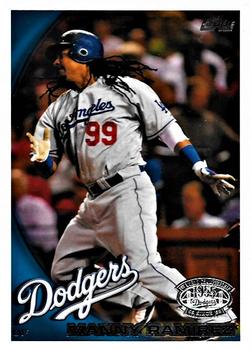 2010 Topps Los Angeles Dodgers #LAD1 Manny Ramirez Front