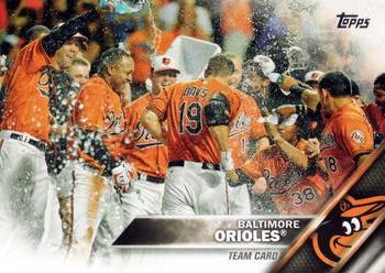 2016 Topps #238 Baltimore Orioles Front