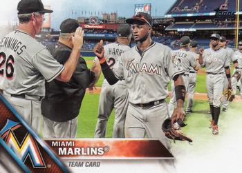 2016 Topps #404 Miami Marlins Front