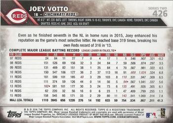 2016 Topps #426 Joey Votto Back