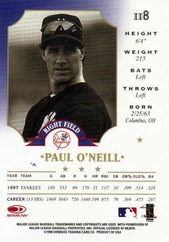 1998 Leaf #118 Paul O'Neill Back