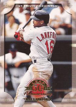1998 Leaf #143 Ray Lankford Front