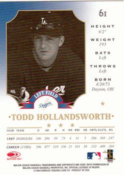 1998 Leaf #61 Todd Hollandsworth Back