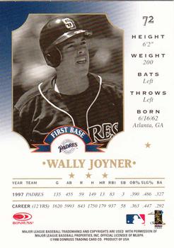 1998 Leaf #72 Wally Joyner Back