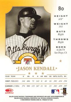1998 Leaf #80 Jason Kendall Back