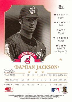 1998 Leaf #82 Damian Jackson Back