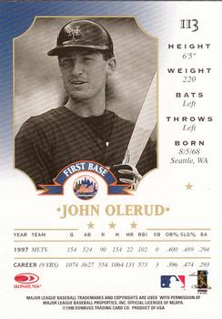 1998 Leaf #113 John Olerud Back