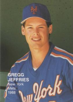 1988 Rookies (unlicensed) #1 Gregg Jefferies Front
