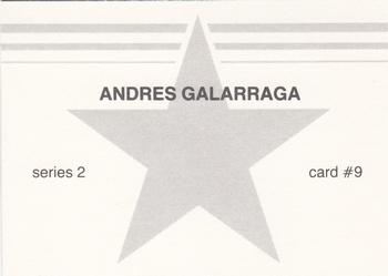 1988 Red Stars Series 2 (unlicensed) #9 Andres Galarraga Back