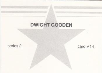 1988 Red Stars Series 2 (unlicensed) #14 Dwight Gooden Back