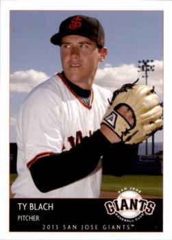 2013 Grandstand San Jose Giants #30 Ty Blach Front