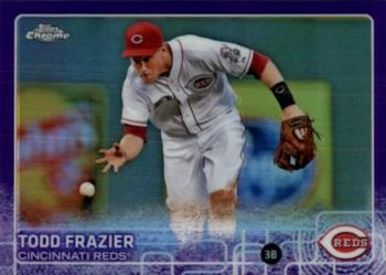 2015 Topps Chrome - Purple Refractor #72 Todd Frazier Front