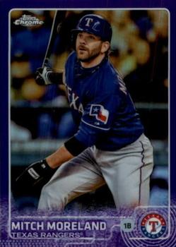 2015 Topps Chrome - Purple Refractor #86 Mitch Moreland Front