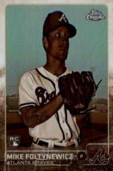 2015 Topps Chrome - Sepia Refractor #17 Mike Foltynewicz Front