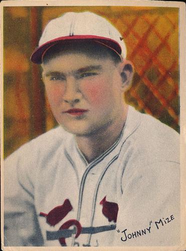 1936 National Chicle Pastels (R312) #NNO Johnny Mize Front