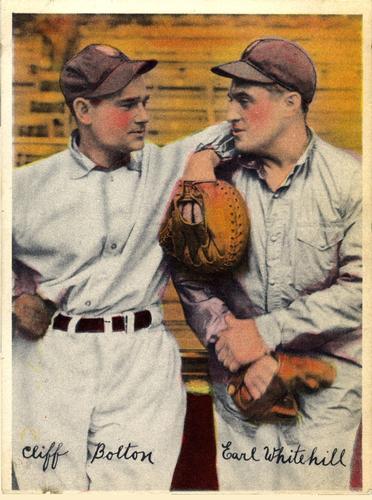 1936 National Chicle Pastels (R312) #NNO Cliff Bolton / Earl Whitehill Front
