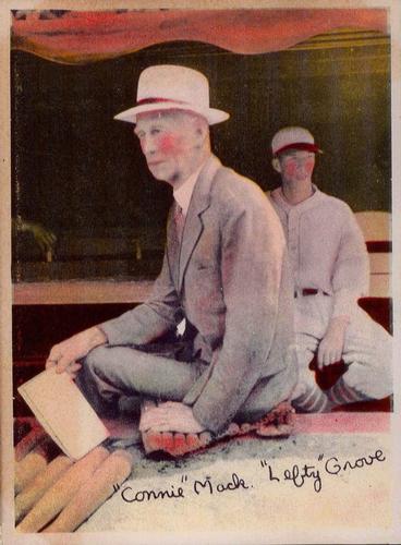 1936 National Chicle Pastels (R312) #NNO Connie Mack / Lefty Grove Front