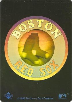 1992 Upper Deck - Team Logo Holograms #NNO Boston Red Sox Front