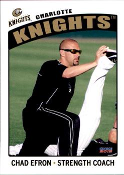 2015 Choice Charlotte Knights #30 Chad Efron Front