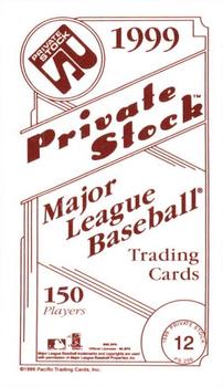 1999 Pacific Private Stock - PS-206 Red #12 Mark McGwire  Back