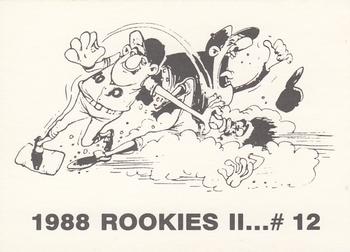 1988 Rookies II (unlicensed) #12 Kevin Elster Back