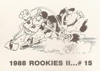1988 Rookies II (unlicensed) #15 Joey Meyer Back