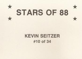 1988 Stars of '88 (unlicensed) #10 Kevin Seitzer Back
